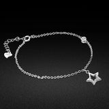 Chic 925 Silver Star Bracelet for Women