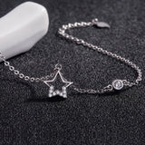 Chic 925 Silver Star Bracelet for Women