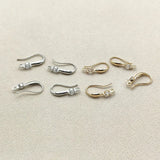 100pcs Copper/Cubic Zirconia Ear hook DIY Earrings Findings