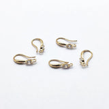 100pcs Copper/Cubic Zirconia Ear hook DIY Earrings Findings