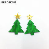 100pcs Acrylic Stud Earring/Christmas Tree Charm,Jewelry Making DIY