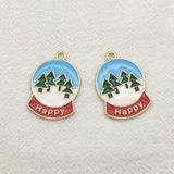 100pcs Christmas Tree Pendant for Jewelry DIY, Holiday Findings