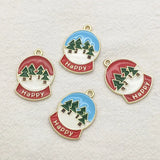 100pcs Christmas Tree Pendant for Jewelry DIY, Holiday Findings