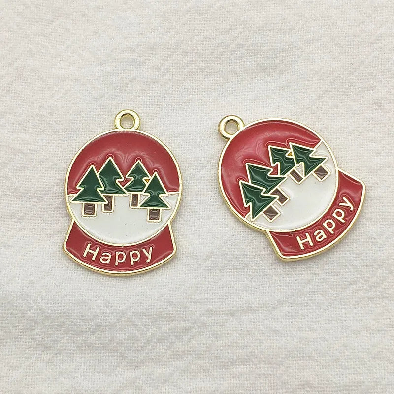 100pcs Christmas Tree Pendant for Jewelry DIY, Holiday Findings