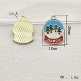 100pcs Christmas Tree Pendant for Jewelry DIY, Holiday Findings