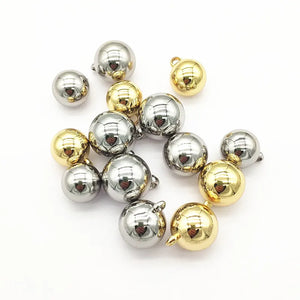 100pcs UV Round Charm Beads for Jewelry Making DIY Parts