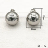 100pcs UV Round Charm Beads for Jewelry Making DIY Parts