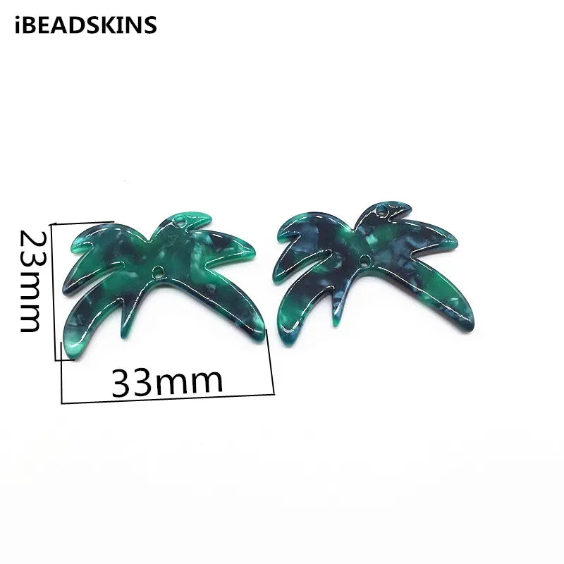 100pcs Coconut Tree Earrings Accessories for Jewelry Making