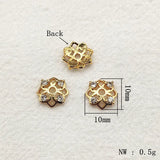 10mm CZ Base Spacers for Jewelry Making - 100pcs