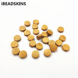 500pcs 10mm Painted Wood Coin Beads for Earrings DIY