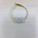1400pcs Frosted Oblate Spacer Beads for Jewelry Making