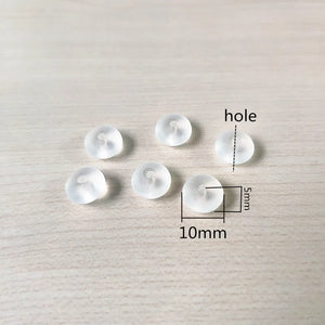 1400pcs Frosted Oblate Spacer Beads for Jewelry Making
