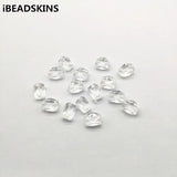 Clear Acrylic Faceted Cuboid Beads for Jewelry Making