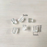 Clear Acrylic Cylinder Shape Beads for Jewelry Making 1100pcs