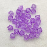 10x9mm Clear Acrylic Cube Faceted Beads for Jewelry Making