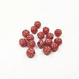 11mm Acrylic Hot Stamping Round Beads for Jewelry Making