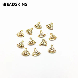 Copper/CZ Charm for Earrings - 50pcs, DIY Jewelry Findings
