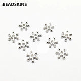 2000pcs Silver CCB Snowflake Spacer Beads for Earrings DIY