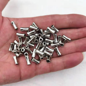 1000pcs Rhodium CCB Tubular Shape Beads Earrings Findings Jewelry DIY