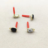 Crystal Oval Ear Studs 100pcs for Earrings Making