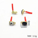 Crystal Oval Ear Studs 100pcs for Earrings Making
