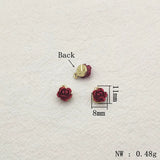 100pcs 11x8mm Zinc Alloy Flower Pendants/Charms for Earrings DIY