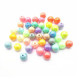 12/16/20mm Chunky Acrylic Aurora/AB Round Beads for DIY Jewelry