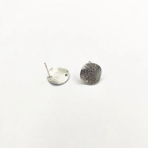 12mm Round Earring Studs - 100pcs for DIY Jewelry Making