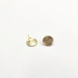 12mm Round Earring Studs - 100pcs for DIY Jewelry Making