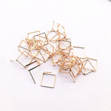 12mm 200pcs Copper Square Stud Earring for Earrings DIY
