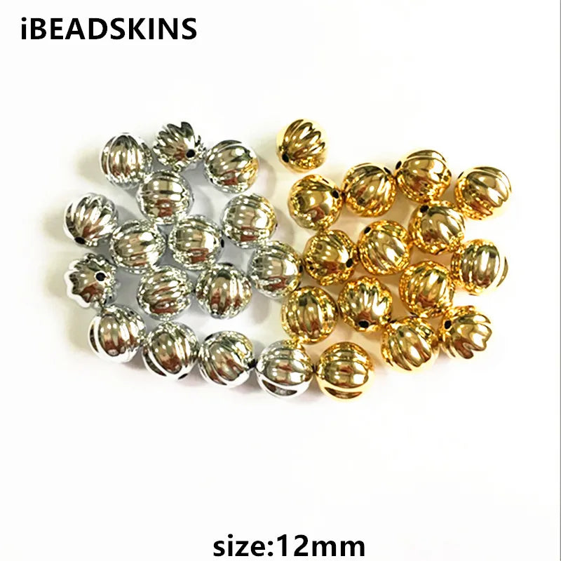 12mm 200pcs Round Stripe-shape Beads for Jewelry DIY