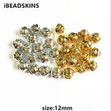 12mm 200pcs Round Stripe-shape Beads for Jewelry DIY