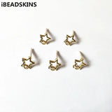 12mm Zinc Alloy Rhinestone Star Stud Earring, 100pcs