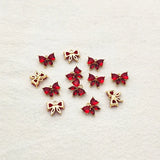 12x10mm CZ Bows Charm Earring DIY Parts 50pcs