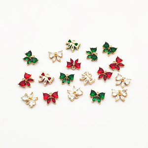 12x10mm CZ Bows Charm Earring DIY Parts 50pcs