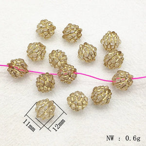 12x11mm 760pcs Bronzing Bayberry Beads for DIY Jewelry Making