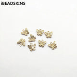 12x12mm Butterfly CZ Charm Copper Earrings DIY