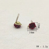 100pcs Zinc Alloy Flower Ear Studs for Earrings DIY
