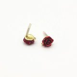 100pcs Zinc Alloy Flower Ear Studs for Earrings DIY