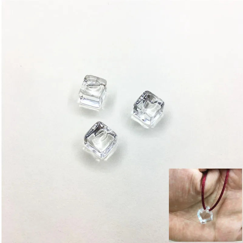 250pcs 12x15mm Clear Square-Shape Beads for Jewelry Making