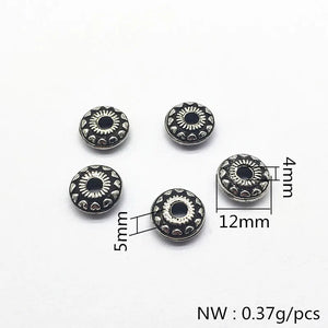 500pcs CCB Rhodium Round Beads for Earrings DIY