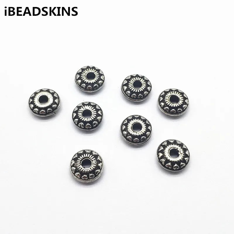 500pcs CCB Rhodium Round Beads for Earrings DIY