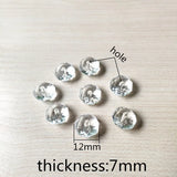 Clear Acrylic Faceted Beads for Jewelry Making DIY