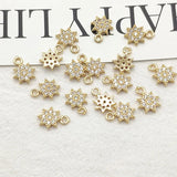 Star Shape CZ Charm 12x9mm 50pcs Jewelry Findings