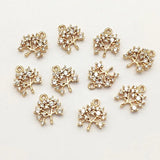 CZ Copper Charm DIY Jewelry Findings - 13X11mm 50pcs