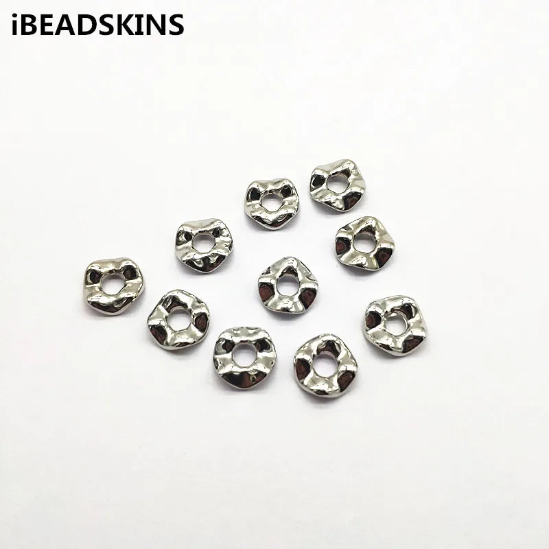 500pcs CCB Twisted Disc Spacer Beads for DIY Jewelry Making