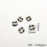 500pcs CCB Twisted Disc Spacer Beads for DIY Jewelry Making