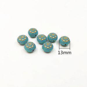 520pcs Acrylic Hot stamping Tire-shape beads for Necklace, Earrings, Jewelry DIY
