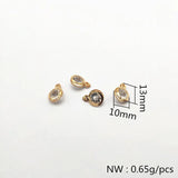 200pcs Rhinestone Round Shape Earrings Necklace Accessories DIY