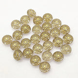 520pcs Clear Bronzing Round Beads for Necklace Earring DIY